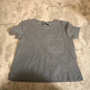 Zara grey short sleeve t shirt